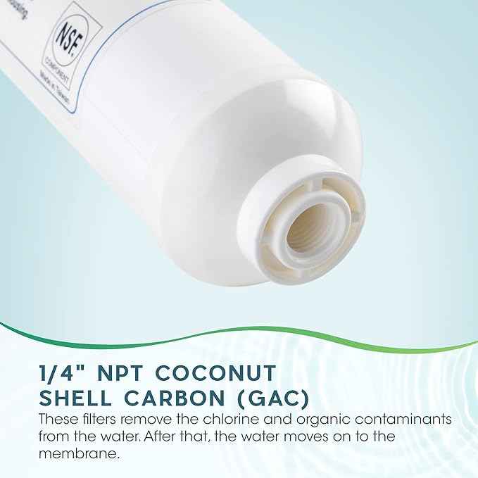 Ultima 4-Stage Water-Filter System with 50 GPD Reverse-Osmosis Membrane and FPT Connect Post Filter