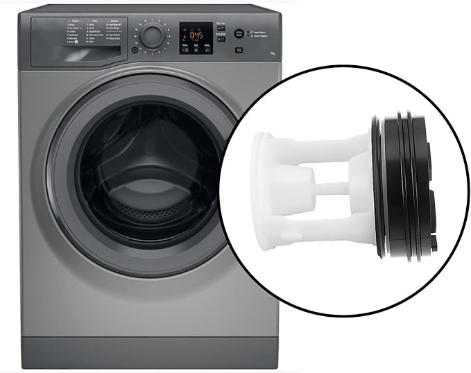 2pcs Washing Machine Drain Pump Filter Compatible with HOTPOINT Compatible with INDESIT - AquaVibe