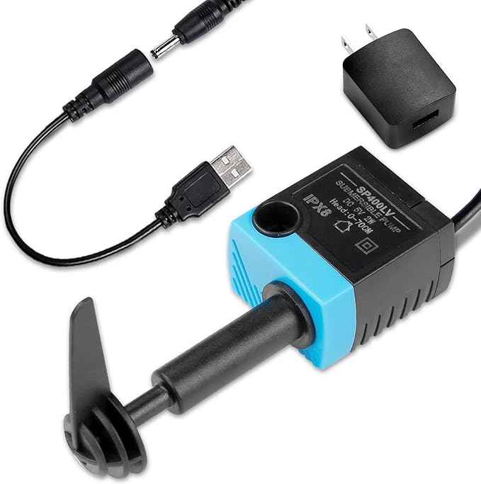 Cat Water Fountain Pump,5V USB Replacement Pump Compatible with Platinum and Platinum LED Dog and Cat Water Dispensers with AC Adapter