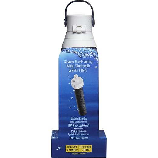 Brita 26 Ounce Premium Filtering Water Bottle with Filter - BPA Free - Night Sky