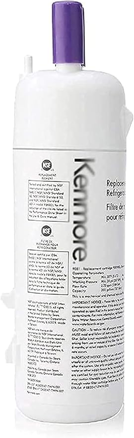 Replacement for 9081,9930 P4RFWB,P8RFWB2L Filtеr, Compatible With Kenmore® 46-9081, 46-9930, Water Filtеr 1 -（1 Packs）, routine, White-1P-b