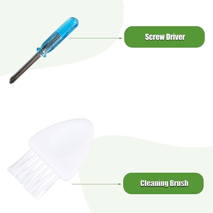 LOVECO Replacement Accessory Kit Compatible for iRobot Roomba 800 Series 850 860 861 864 866 870 871 880 890 891 900 Series 960 961 980 981 985,10 Filter,10 Side Brush,2 Tangle-Free Debris Extractor - AquaVibe