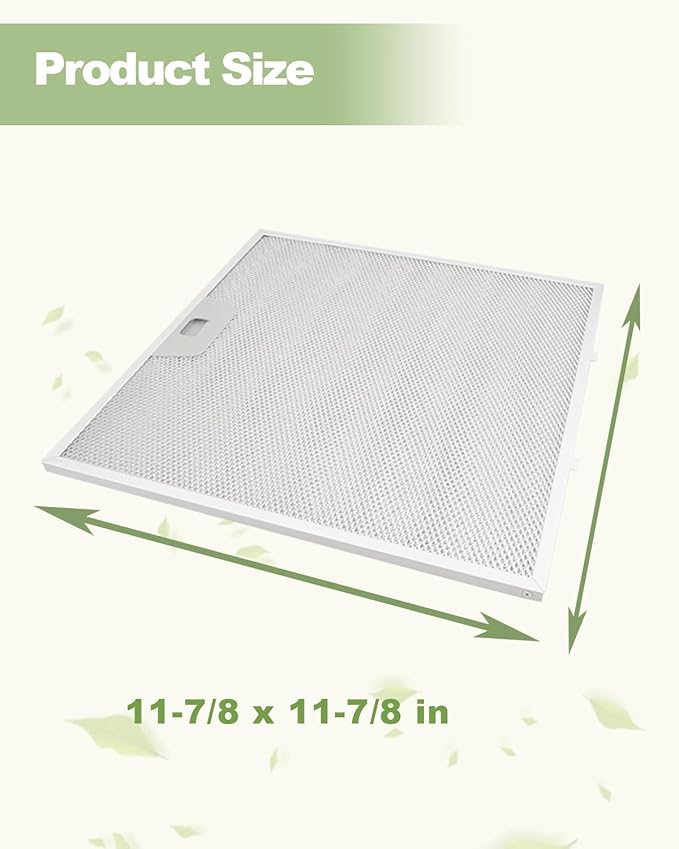 2PCS Range Hood Grease Filter, Fit for GE JVW5301BJ1TS JVW5301BJTS JVW5301EJ1ES JVW5301FJ1DS JVW5301SJ1SS Range Hood, 30" Wall-Mount Pyramid Chimney Hood Replace WB02X24872 - AquaVibe