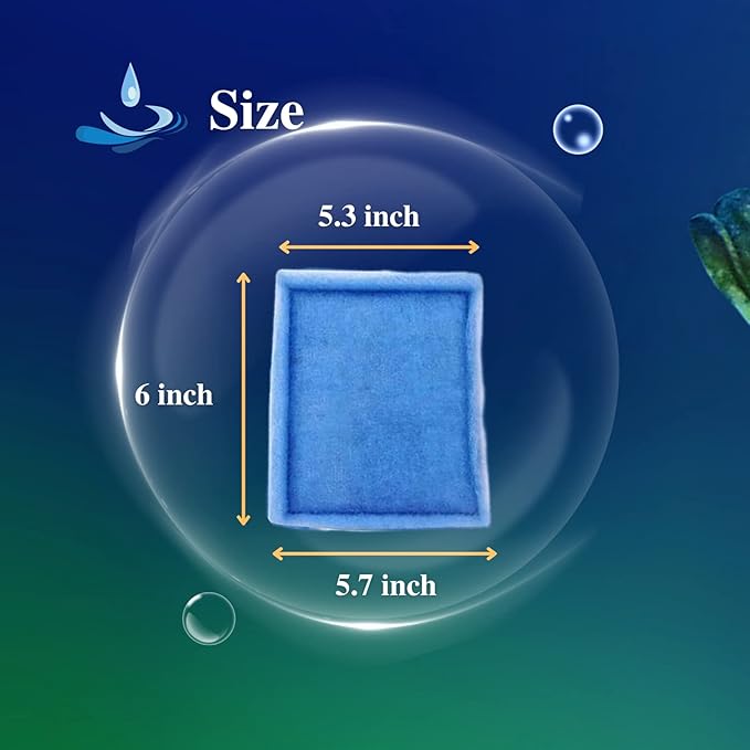 6 Pack Replacement Aquarium Filter Cartridge, Fit for Aqua-Tech 20-40/30-60 Gallon Power Filters, for Aqua-Tech EZ-Change #3 Fish Tank Filters - AquaVibe