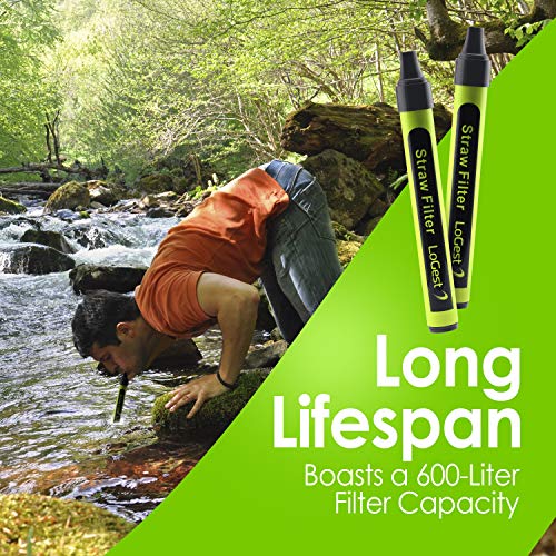 4 Pack Water Filter Straw (4 Count)