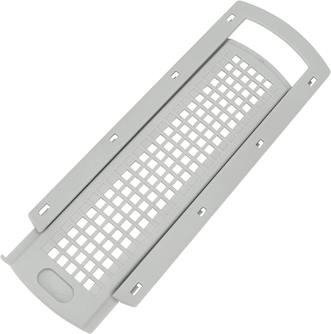 WE22X35337 Washer Dryer Lint Screen Cover Grid & Filter Slide Guide Assembly - Compatible with GE, Hotpoint Dryers, Replaces WE01X25915, WE01X25914 | Lint Trap Replacement