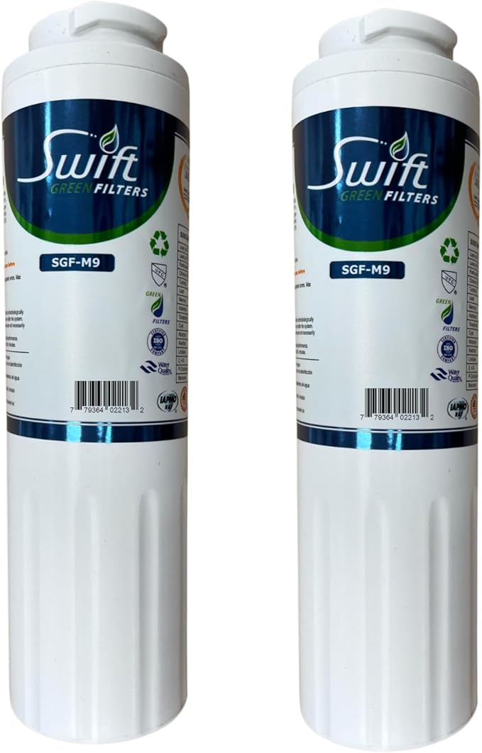 Swift Green Filters SGF-M9 Replacement water filter for UKF8001, EDR4RXD1, FILTER 4, EFF-6007A,46-9006 Made in USA (2 Pack)