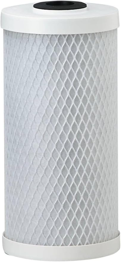 Pentair Pentek CBC-BB Big Blue Carbon Water Filter, Whole House Heavy Duty Carbon Block Replacement Cartridge with Bonded Powdered Activated Carbon (PAC) Filter, 10