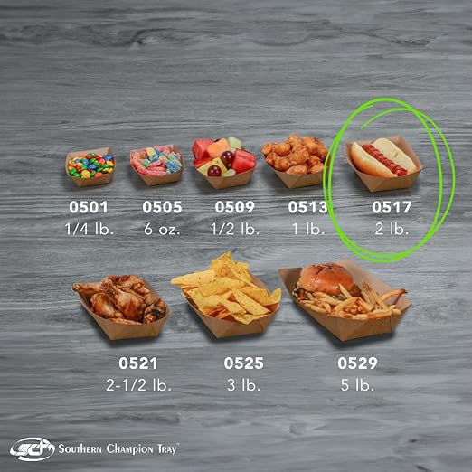 Southern Champion Tray 0517 #200 ECO Kraft Paperboard Food Tray, 2 lb Capacity (Case of 1000)