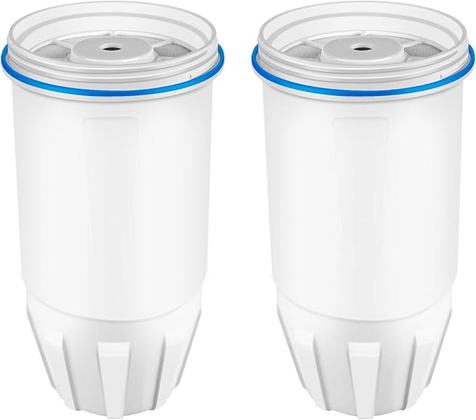 Water Replacement Filter for Zero, Fit Zerowater Pitcher ZR-001 ZR-004 ZR-017, 5-Stage Filter System 0 TDS, Certified to Reduce Lead, Chromium, and PFOA/PFOS, 0 Water Filters 2 Pack