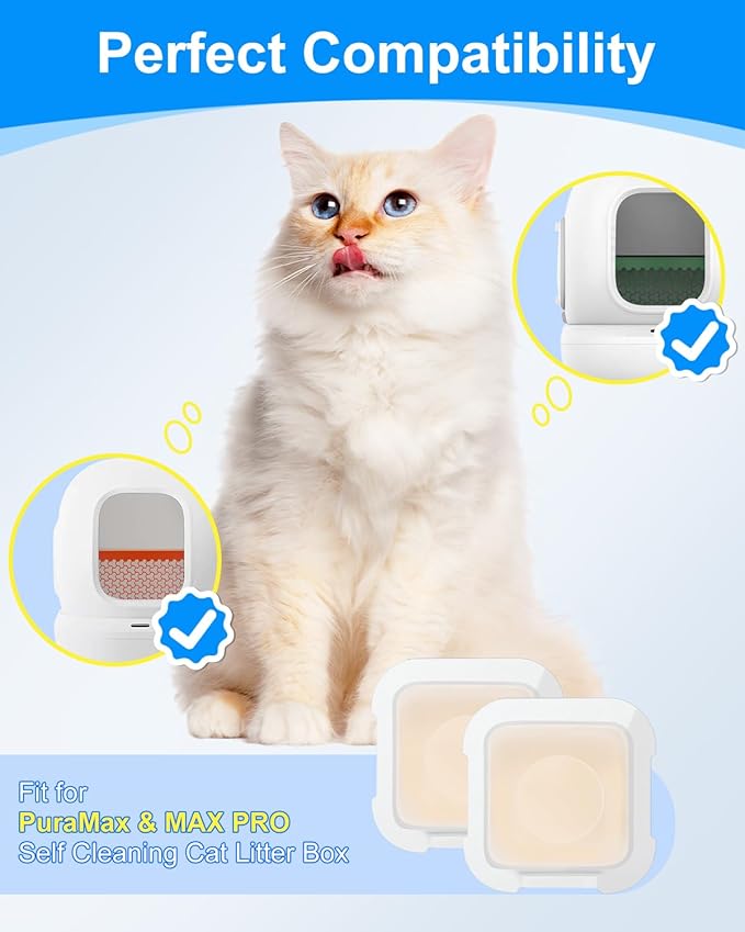 N50 2.0 Litter Box Deodorizer Compatible with PuraMax / PuraMax2 & MAX PRO Automatic Self Cleaning Cat Smell Odor Eliminator Refill, Upgraded Pet Litter Deodorizer for Home Toilet Odor Control, 4-Pack