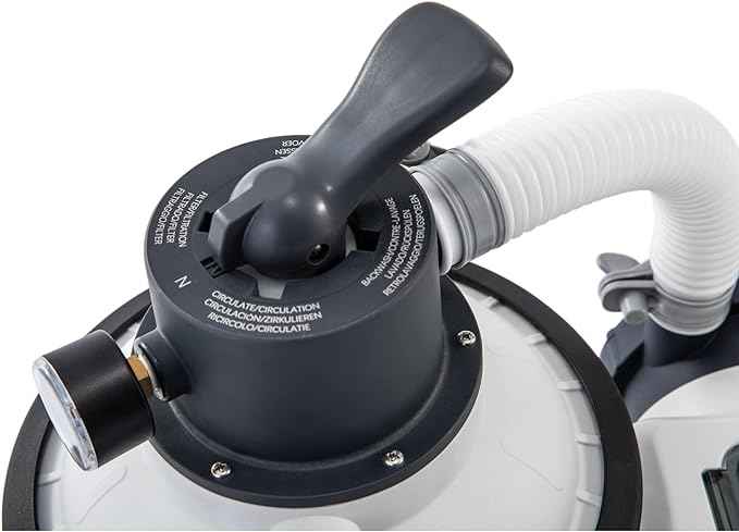 INTEX 925 GPH Krystal Clear Sand Filter Pump for Above Ground Pools, Swimming Pool Pump with Automatic Timer - Improved Circulation, Filtration, & Clarity