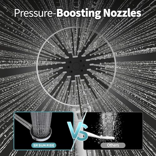 High Pressure Filtered Handheld Shower Head 9 Spray（1 filter）