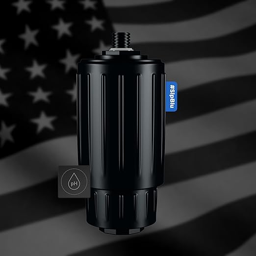 BLU All-in-ONE | Water Filter Flask | Vacuum Insulated Stainless Steel Bottle | Portable Water Filter Purifier (26oz) | Made in USA | Removes 99.99% Contaminants (pH Filter)