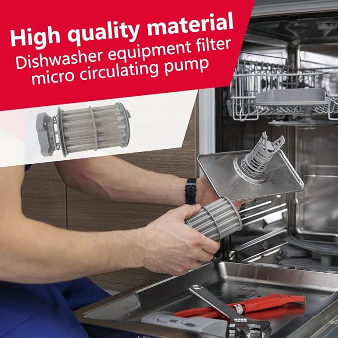 645038 Dishwasher Drain Mesh Filter Circulation Pump Micro Filter for Kenmore Models 63013023017, 63013023018, 63013902010, 63013902011, 63013903010, 63013903011, 63013909010, 63013909011