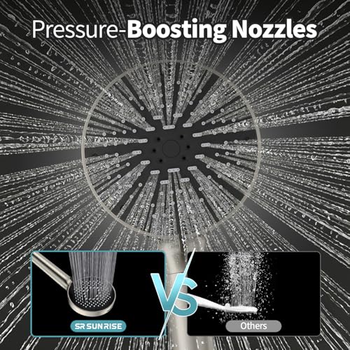 High Pressure Filtered Handheld Shower Head 9 Spray（4 filters）