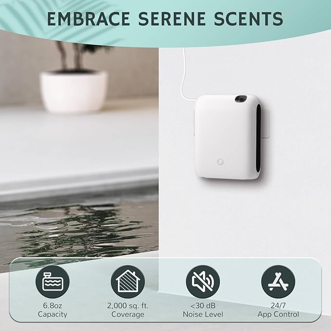 Airthereal Portable Nebulizing Scent Air Machine, 200ml Waterless Fragrance Diffuser with Cold Air Technology and Smart App Controlled - Coverage Area up to 2000 sq ft. for Large Room, Office, Hotel
