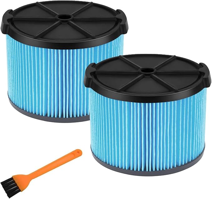 VF3500 Replacement Filter for Shop Vacuum 3-4.5 Gallon Wet Dry Vacuums, 3-Layer Filters for WD4050, WD3050, WD4080, WD4522, 4000RV, 4500RV 2pcs - AquaVibe