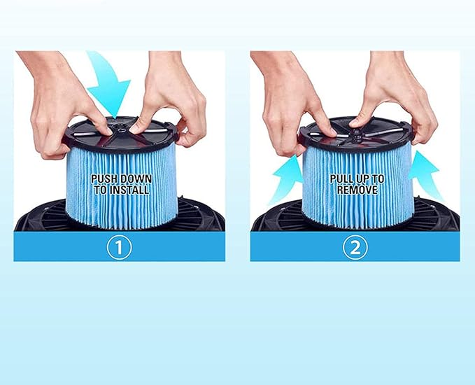 Replacement Filter for Ridgid VF3500 3-Layer Wet/Dry 3-4.5 Gallon Portable Vacuum Compatible with WD4050 WD4070 WD45-2 Packs - AquaVibe
