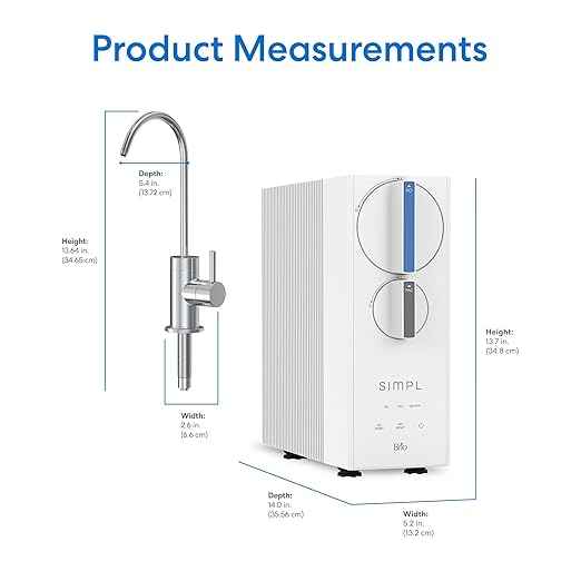 Brio SIMPL Reverse Osmosis Tankless Water Filter System for Clean Drinking Water | 4-Stage Undersink 0.0001 Micron RO Filtration | Reduces PFAS, Dirt, Rust, Chlorine, VOCs & Heavy Metals | 400 GPD