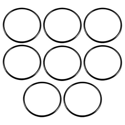3.5 Inch OD Water Filter O-Ring 8 Pack, Compatible with Express Water ROES-50 and APEC Essence Ultimate Reverse Osmosis Systems, Durable Nitrile Rubber