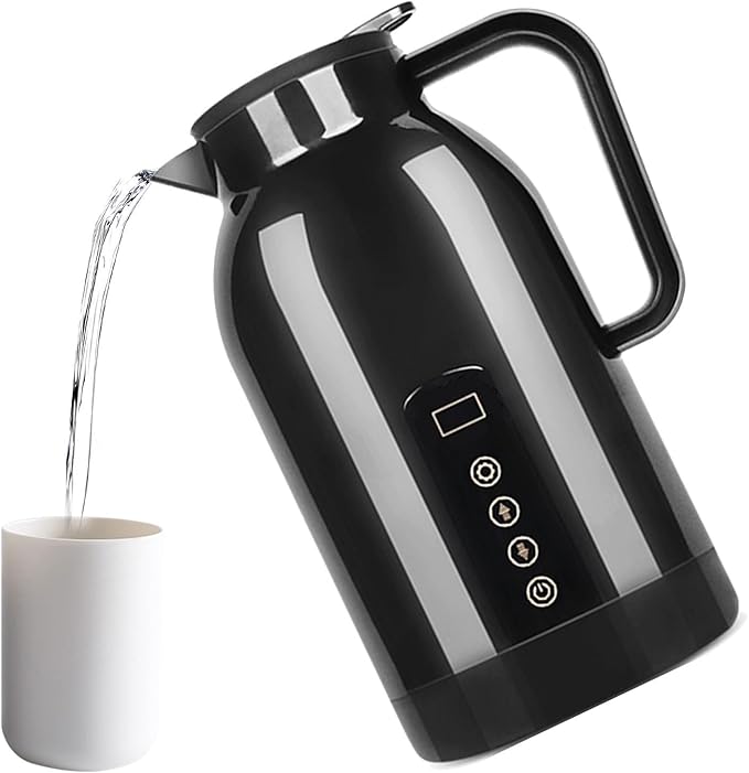 Car Kettle Water Boiler,12V/24V Temperature Display Heater - Car Water Heater Tea Kettle - for Travel Commuting Family Outing Tea Coffee Milk Instant Noodles