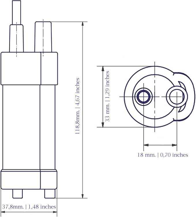 12V Submersible Water Pump - German Made (3.4GPM / 26ft.) | Portable RV Water Pump - Works with Electric Switch in 12V Faucets | 12 Volt Small Water Transfer Pump for Camper, Marine, Jerry Can