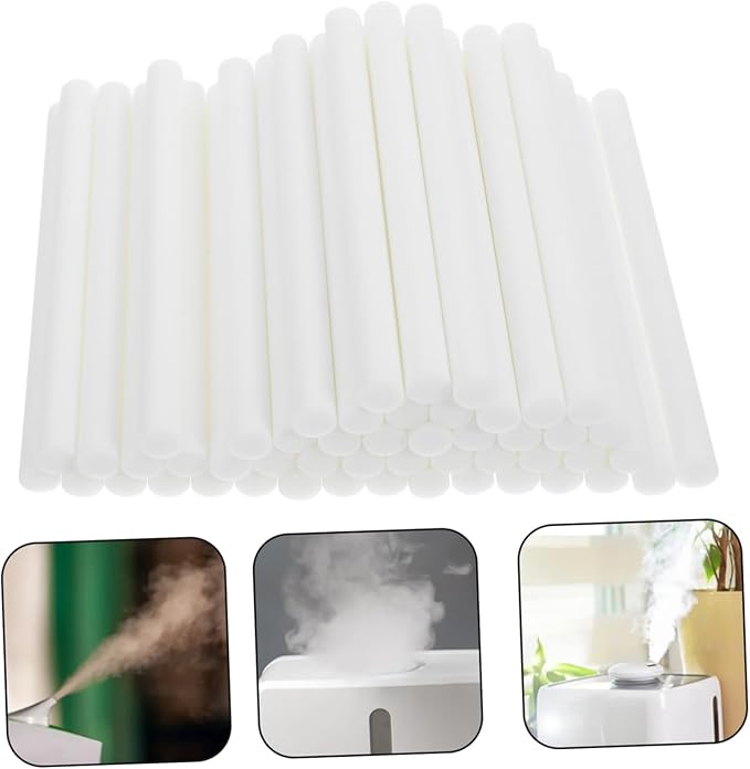 Didiseaon 50pcs Humidifier Cotton Sticks Absorbent Wicks for Essential Oil Diffusion High Absorbency Sticks for Home and Office Use - AquaVibe