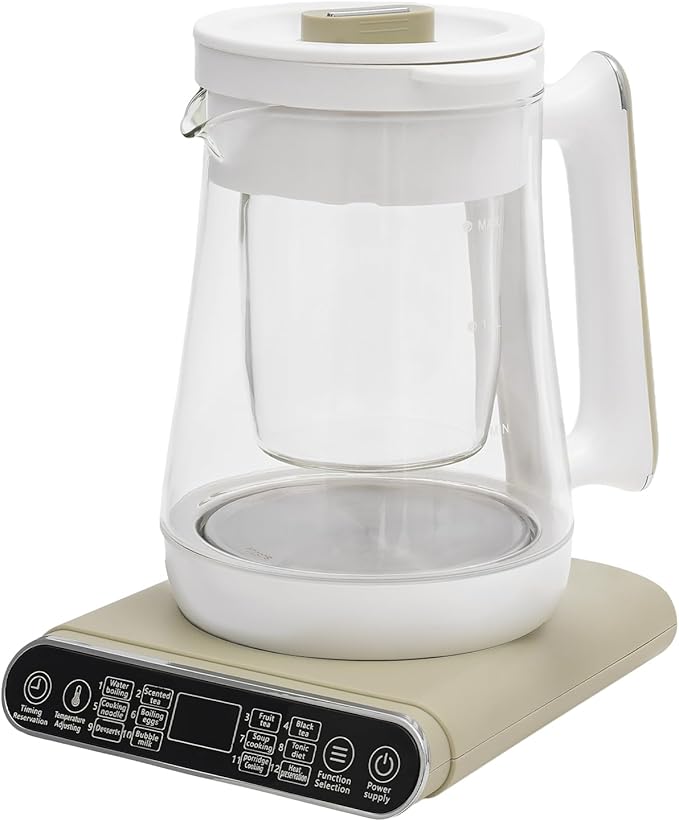 Electric Kettle Tea Maker with Filter & Stew Pot, Multi-Function Electric Tea Kettle for Boiling Water, Stainless Steel Electric Health Kettle, Portable Hot Water Kettle forCoffee Soup