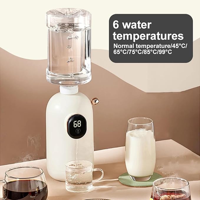 Instant Hot Water Dispenser Desktop Mini Electric Kettle Quick Heat Portable Kettle Cute Multipurpose Home Water Dispenser(Without Water Bottle and Cup)