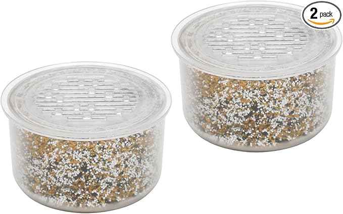 2 Pack Shower Head Filter Replacement Cartridge Compatible with All Canopy Handheld & Fixed Filtered Shower Head