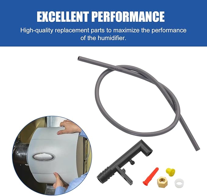 4079 Humidifier Feed Tube Assembly Kit with Nozzle, Sleeve Nut, Orifice, Strainer for 500 Series Compatible with Humidifier 110, 220, 500, 500A, 500M, 550, 550A, 558 - AquaVibe