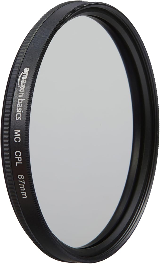 Amazon Basics Circular Polarizer Camera Lens Filter - 67 mm