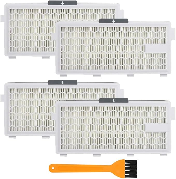 4 Pack SF-HA 50 HEPA AirClean 50 Filter for Miele, Vacuum Filters Compatible with Miele S4, S5, S6, S8, S8000, S8999, S6000, S6999, S5000 Series, Air Filtration for Complete C2 & C3 Models - AquaVibe