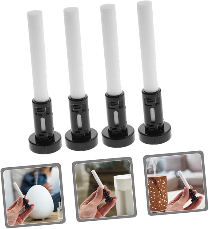 ARTIBETTER 4sets Plastic Base for Humidifier Cotton Replacement Sticks Humidifier Cotton Holder Pure Filter Refills Easy to Install - AquaVibe