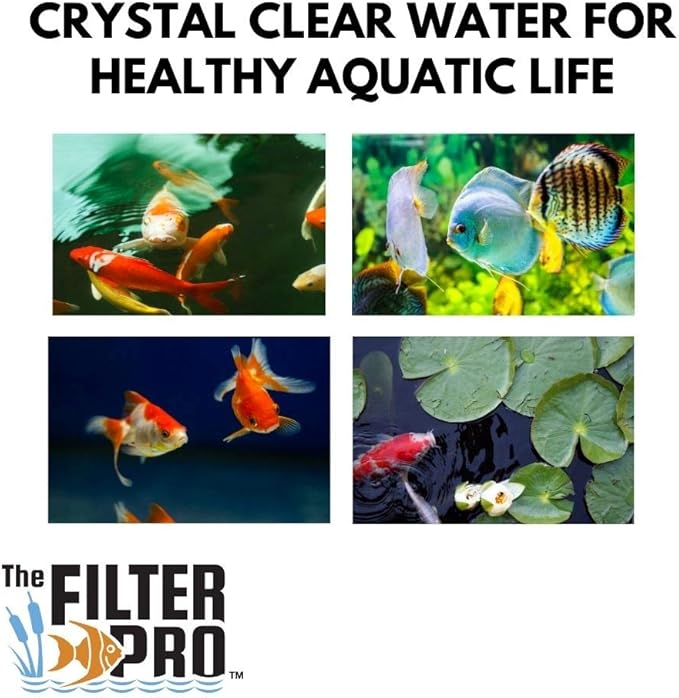 Black Coarse Filter Media, 1.25" Thick, 28" x 240" Roll, Perfect for Aquariums, Ponds or Water Gardens, Made in USA