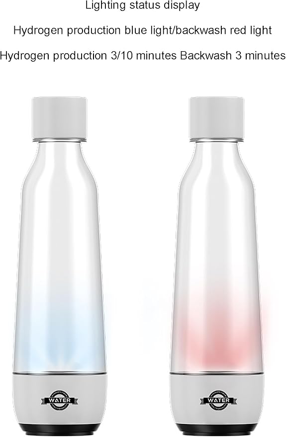 Hydrogen Water Bottle Generator, Hydrogen Water Ionizer Machine Rechargeable, with Pem SPE Technology, for Home, Office, Travel, Daily Drinking