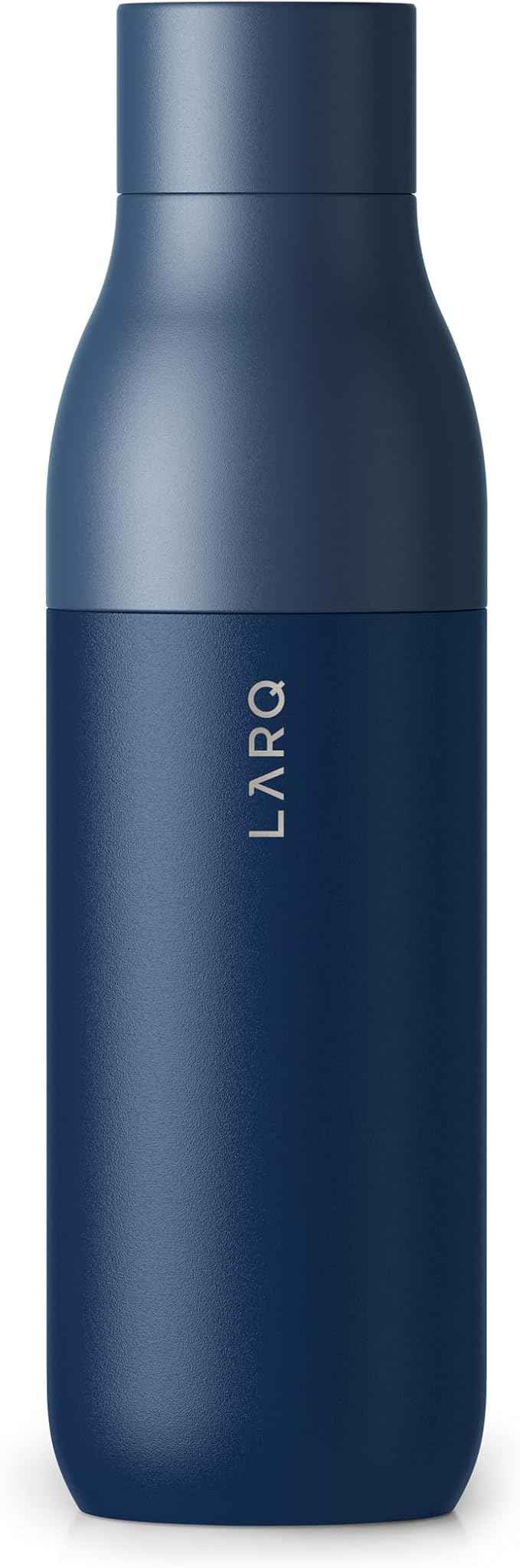 LARQ Bottle Twist Top 25 oz - Insulated Stainless Steel Water Bottle | BPA Free | Reusable Water Bottle for Camping, Office, and Travel | Keep Drinks Cold and Hot, Monaco Blue
