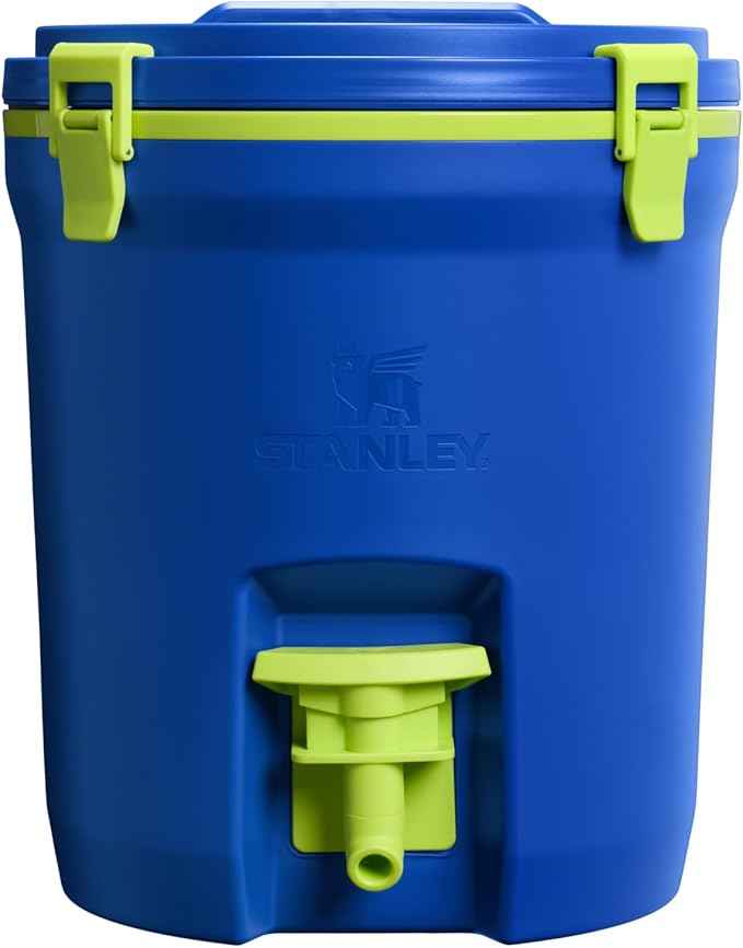 Stanley Adventure Fast Flow Water Jug 2 Gallon | Leakproof Ice Water Dispenser | Insulated Beverage Cooler | Easy Pour Spigot and Latched Foam Lid | BPA-Free