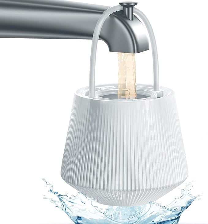 Tub Water Filter for Babies and Families, KDF-55 Bath Filter removes most chlorine, lead, fluoride, and heavy metals | Softens Hard Water to Improve Skin, Hair and Nails - AquaVibe
