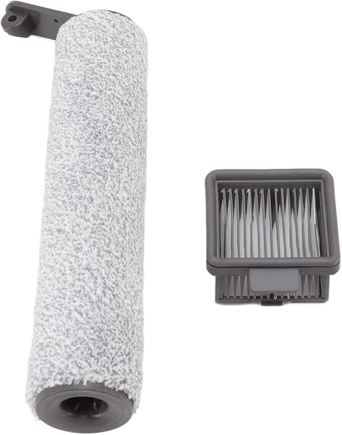Vacuum Cleaner Brush Roll Replaceable Brush Rollers and Filters Accessory Kit, Floor Machine Brush Roller with Filter Compatible for H12 H12MAX, Floor Scrubber Replacement Parts - AquaVibe