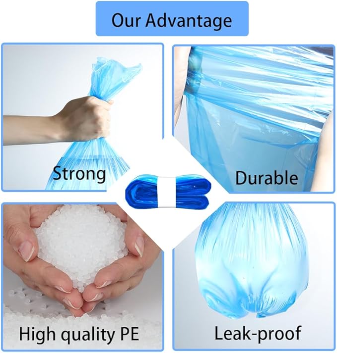 28 feet Cat Litter Refill Bags with 7-layer material effectively prevents odors Compatible with Litter Genie Refill Cartridge (4) - AquaVibe