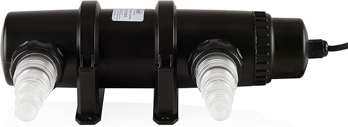 Alpine Corporation 7 Watt UV Clarifier Intended for Fountains, Waterfalls, and Water Circulation Out of Water Use, Black