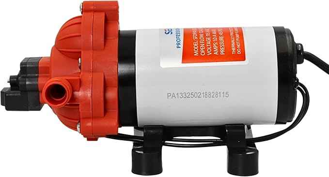 SEAFLO 33 Series Water 110V AC Pressure Pump - 115V AC, 3.3 GPM, 45 PSI, Self Priming, Smart Pressure Switch, for RV/Caravan/Marine/Industrial Use-NSF, CE & Rohs Certified, UL Listed, 4-Year Warranty