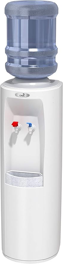 Oasis BPO1SHS WHI w/WTG Atlantis Hot 'N Cold Bottled Water Cooler with WaterGuard System, White