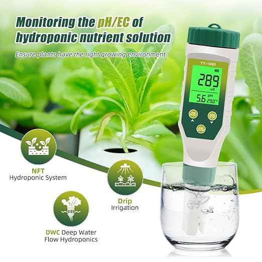 PH Meter & TDS Meter 5 in 1 Water Tester pH/TDS/EC/Salt/Temp Meter,PH Meter for Water with LCD Backlit,pH Tester Digital for Drinking Water.