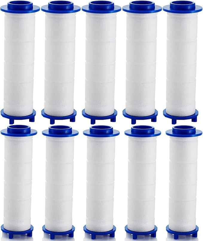 Showerhead Filters, Ion Shower Drops Head Filter, Showerheads Replacement PP Cotton Filter Cartridge, Turbo Showerhead, Shower Head with Filter for Detachable (A10*pc,3.94in/10cm)