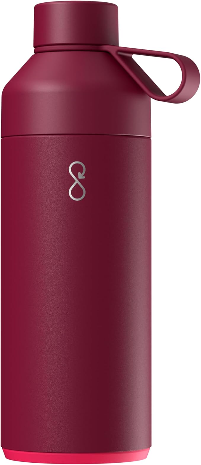 Ocean Bottle Big 34 oz | Stainless Steel Water Bottle | Reusable & Sustainable | Keeps Drinks Cold & Hot | Eco Friendly Gift (Maroon Dusk)