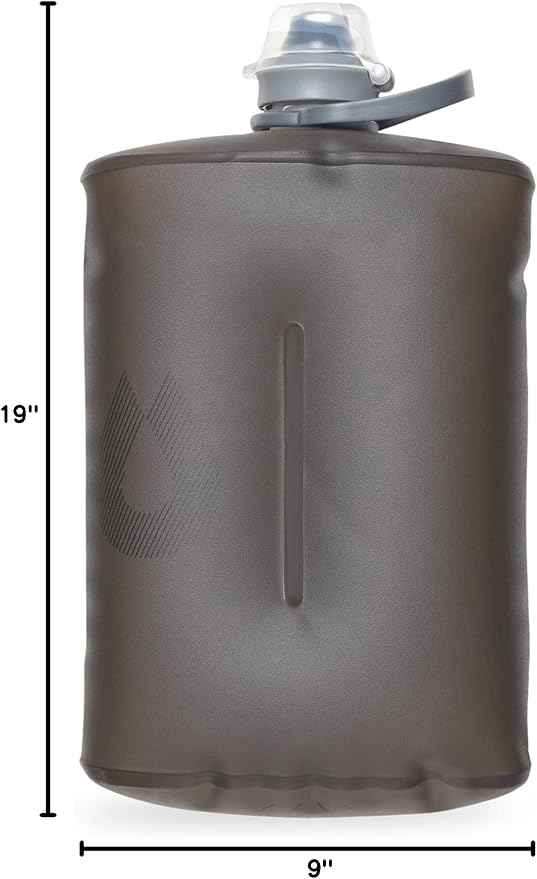HydraPak Stow Collapsible Water Bottle – 350ml, 500ml, 1L – Ultralight, Leak-Proof, BPA-Free, Filter Compatible Travel & Hiking Flask