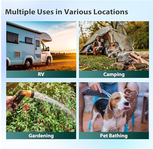 iSpring CW31-PF RV Water Filter System, SGS-Tested PFAS Removal, Reduces Chlorine, Lead, Sediment, Rust, and Odors, Leak-Free, Tankless, High Capacity, 3/4'' Lead-Free Brass Hose Quick Connectors
